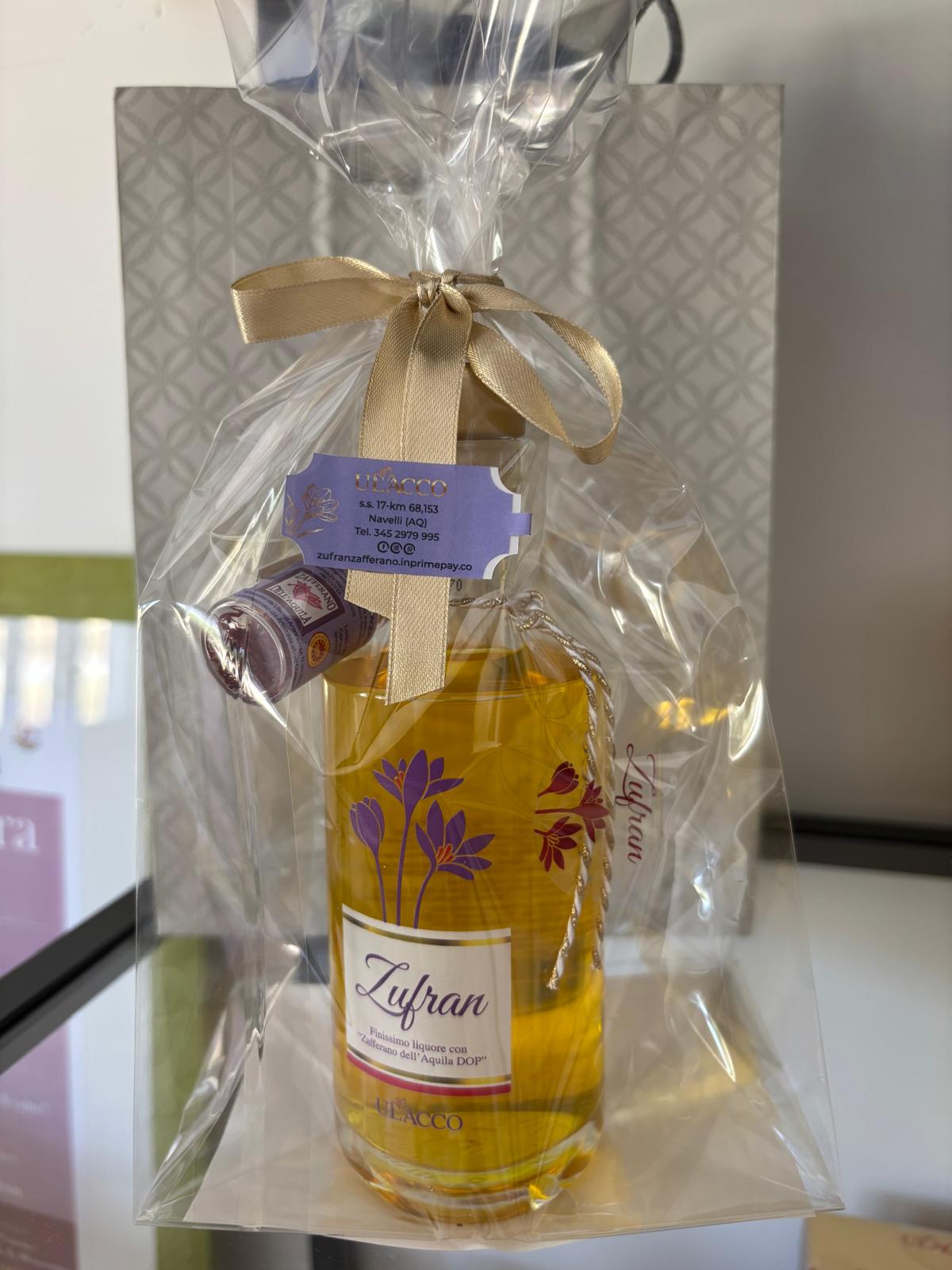 ZUFRAN LIQUORE 50 CL E ZAFFERANO D.O.P. DELL’AQUILA 0.1 G